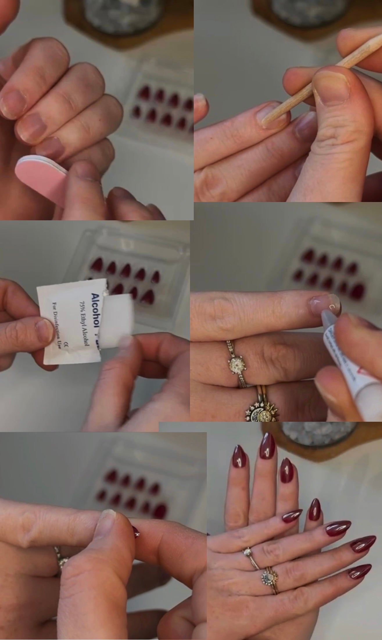 Brush-on nagellijm